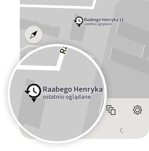 Ostatnio oglądane punkty