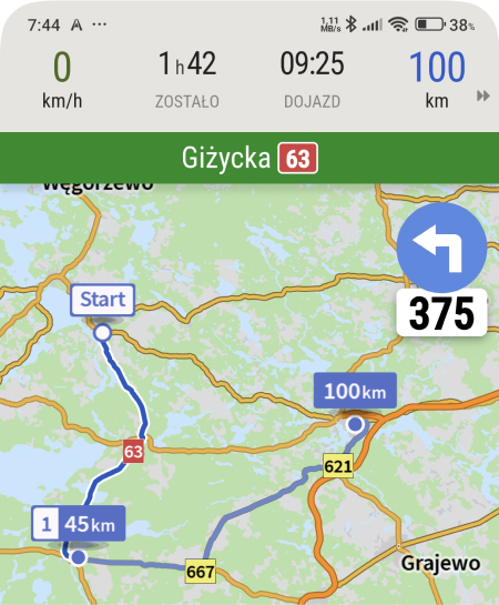 Kolorystyka tras